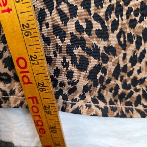 Terra & Sky Womens Plus Size 22W Core Straight Leg Leopard Print Jeans - Picture 7 of 9